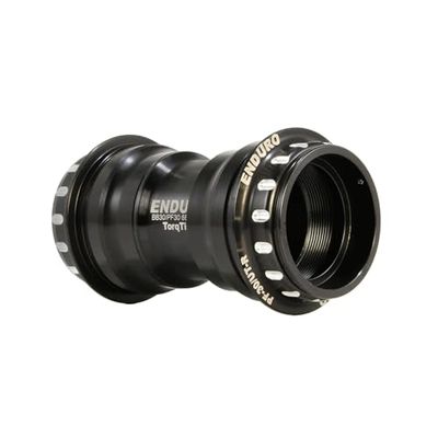 Enduro Bearings TorqTite PF30 to UltraTorque-Copa-Negro Soportes Inferiores, Unisex-Adulto, Metal, One Size