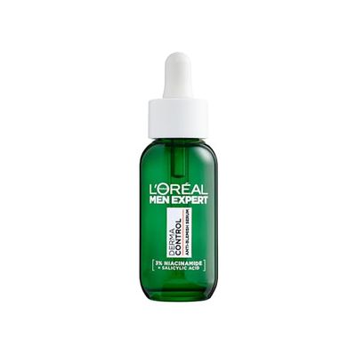L'Oréal Men Expert Derma Control Anti-Blemish Serum, Smooth & Hydrated Skin, Reduces Imperfections, Blackheads & Post-Acne Marks, 30ml
