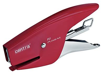 Esselte Centra P21 häftapparat, kompatibel med 21/4 mm stygn, röd, 626153