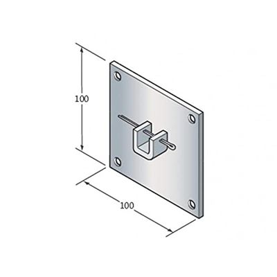 Came CMC001YM0018 zadelpen Q10, 100 x 100 mm