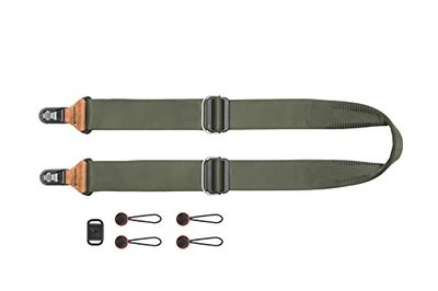 Peak Design Slide Camera Strap, Sage, Configurable as a Sling, Neck or Shoulder Strap, Quick Release and Connection, Smooth and Grippy Side, Camera Straps for Photographers, 90 kg Capacity