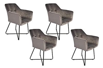 SAM Kirin - Silla de Comedor (Metal, 81,5 x 61 x 61 cm)
