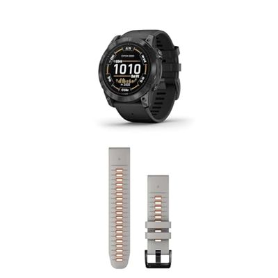 Garmin Instinct 2 Solar Tactical – Rugged GPS Smartwatch with Infinite Battery Life in Smartwatch Mode & QuickFit Band