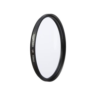 Amazon Basics - 72 mm Circular UV Protection Filter for Clearer Pictures, Protects from Dust, Dirt and Scratches