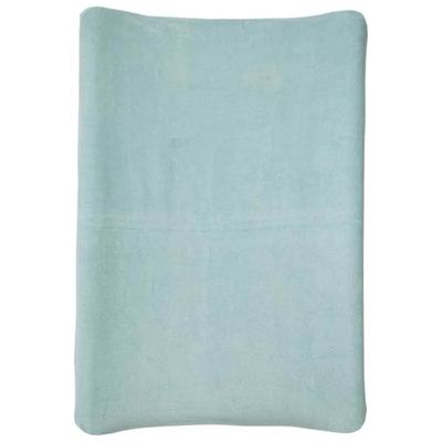 Babycalin - Funda cambiador de 50 x 70 cm, color azul verde, funda cambiador universal de esponja 100% algodón, bordes elásticos, funda de cambiador fácil de instalar y lavar
