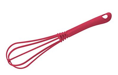 FACKELMANN Coral – Batedeira de 29,5 cm tropical, – hastes com função revestida de notebook de plástico para panelas e frigideiras (cor: Coral), quantidade: 1 peça, aprox. 29.5 cm