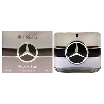 Mercedes-Benz Man Sign Your Attitude - Eau de Toilette pour Hommes - Cologne de Longue Durée pour Hommes - Cologne Ambrée pour Hommes - 100 ml