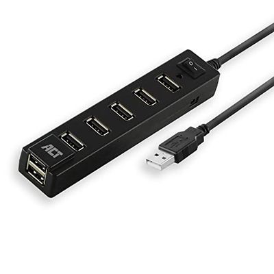 ACT Hub USB 7 Ports avec Interrupteur Marche/arrêt AC6215