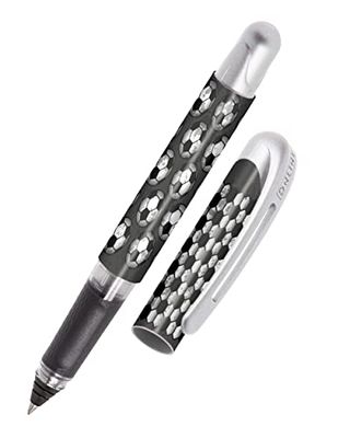 ONLINE ergonomic rollerball pen Goal for school & college grip part for left- and right-handed for standard ink cartridges, refillable pens for beginners, pupils, students