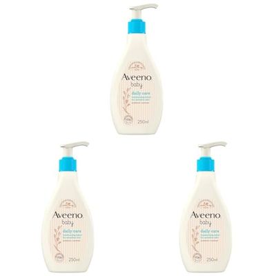 Aveeno Baby Daily Care Moisturising Lotion 250 ml (Pack of 3)