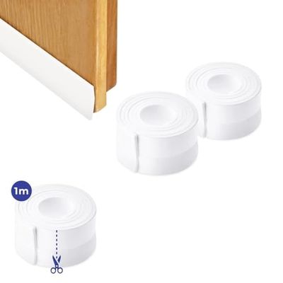 PARENCE. - Set of 2 Door Seals - Door Seal 100 x 3.5 cm, Thermal Insulation and Draught Protection, Easy to Install