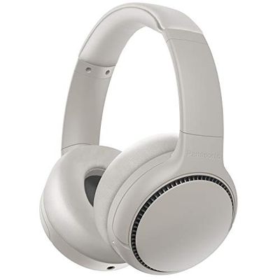 Panasonic RB-M500BE-C Cuffie Bluetooth, Senza Fili, Ricarica Rapida, Funzione XBS DEEP per Bassi Potenti e Nitidi, Fino a 30 ore di Riproduzione, Funzione Bass Reactor, Microfono Integrato, Crema