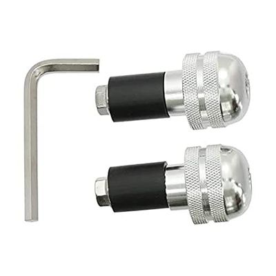 Forbikes 12-0050 Cp.Stabilizzatori Manubrio Zigrinati Alluminio, Lucidi, 17 mm