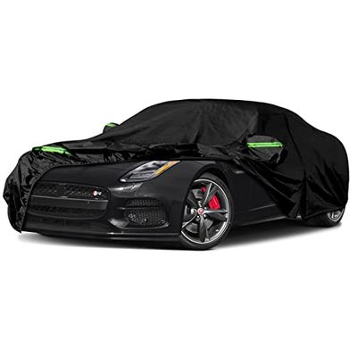Housse de Voiture imperméable de Rechange pour Jaguar F-Type 2014-2022, 6 Couches, Toutes Saisons, avec Fermeture éclair et Bandes Coupe-Vent pour Protection Contre la Neige, la Pluie, la poussière