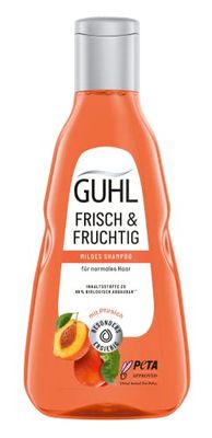Guhl Shampoo fresco e fruttato. Contenuto: 250 ml. Tipo di capelli: normale