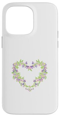 Pretty Floral Heart Case for iPhone 14 Pro Max