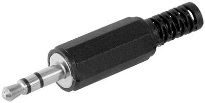 Goobay 72279 Fiche Jack - 3 5 mm - stéréo - Version en Plastique avec Protection Anti-Torsion