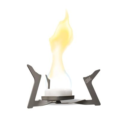 Esbit Titanium campingkooktoestel, ultralicht en compact droogbrandstofkooktoestel, inclusief hoogwaardige nettas