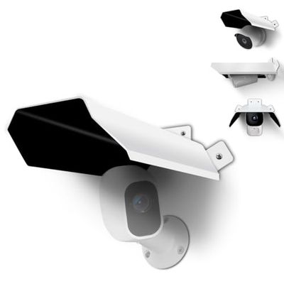 Copertura protettiva universale per telecamera di sicurezza, protezione da sole e pioggia, per telecamere da esterni, impermeabile, in metallo