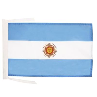 Argentina Vlag 45x30 cm koorden - Argentijnse SMALL vlaggen 30 x 45 cm - Banner 18x12 in hoge kwaliteit - AZ FLAG