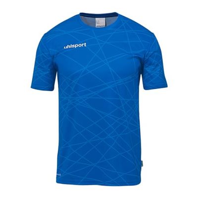 uhlsport Prediction - Maglietta Sportiva a Maniche Corte, per Portiere e Giocatori, per Bambini e Adulti