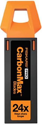 Fiskars Cuchillas Universales de Repuesto, Para los Cúter Universales de Fiskars, Hojas de Acero Inoxidable, Paquete de 20 Unidades, CarbonMax, 1062940