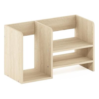 Furinno Desktop Storage Organizer, Engineered Wood, Bauhaus Eiken, 2 Planken Ruimte