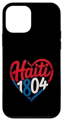 Haiti 1804 Heart Haitian Independence Flag Case for iPhone 12 mini