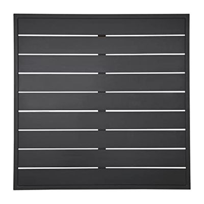 Bolero Aluminium Square Table Top Black 700mm FW599