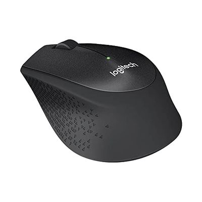 Logitech B330 Silent Plus Souris Sans Fil, Récepteur Nano USB 2,4GHz, Résolution Capteur Optique 1000 ppp, Pile Durée 2 ans, Compatible PC, Mac, Ordinateur Portable, Chromebook - Noir