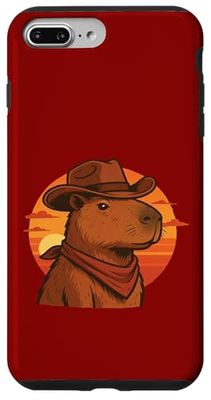 Capybara Cowboy Zen et Sauvage du désert Coque pour iPhone 7 Plus/8 Plus