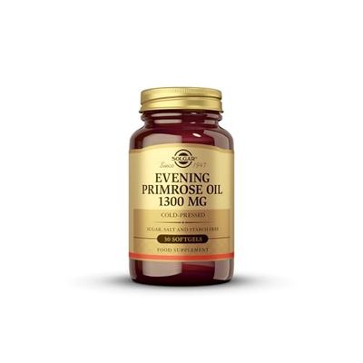 Solgar Evening Primrose Oil 1300 Mg Softgels, Pack of 30 - With Omega-6 and GLA - Easy to Swallow - Gluten Free