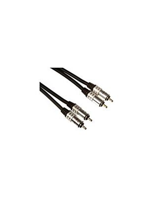 Velleman PAC204C050N standaard vergulde 2 RCA-audiostekker, meerkleurig, 5 m