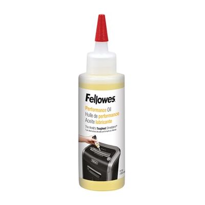 Fellowes Olio per Distruggi Documenti, per Tritacarte a Frammento e Striscia, 120ml - Olio Lubrificante con Beccuccio