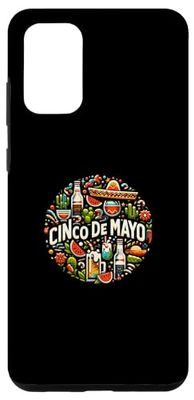 Carcasa para Galaxy S20+ Vibes de fiesta del Cinco de Mayo con divertidas bebidas coloridas