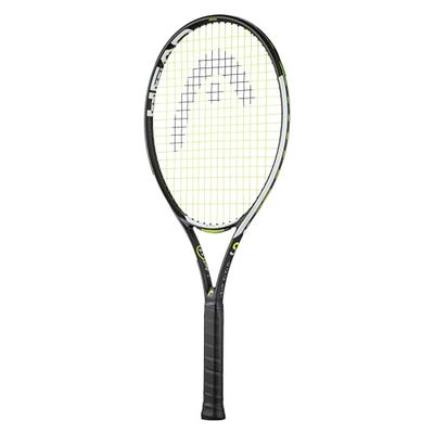 HEAD Unisex ungdomlig hastighet 26 tennisracket, svart/vit, 9–11 år