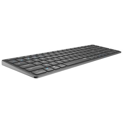 RAPOO Kabellose Multimodus Tastatur E9700M, DE-Layout, grau kabellose Multimodus-Verbindung - ultraflaches Design,