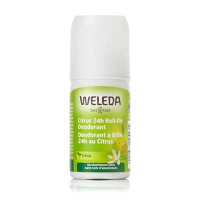 Weleda Deo Roll-on Limone, deodorante roll senza sali d'alluminio dal vivace e fresco profumo di limone, per 24h di efficacia e protezione, facile da applicare (1X50 ml)