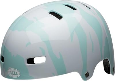 Bell Unisex Jeugd Span Fietshelm Gloss Ravine White/Blue, S