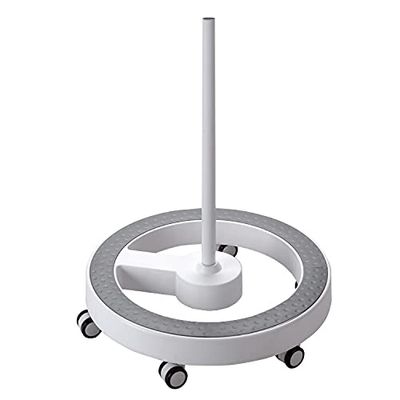 Lumeno Rolstatief 6159GR /6159GN /6159SW met grijze of groene basisring voor loeplampen, werklampen, cosmeticalampen, verlichte loepen, passend voor serie 721X/821X/851X grijs