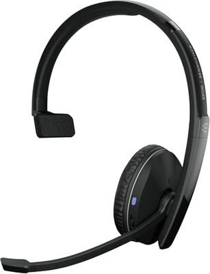 EPOS Auricular Bluetooth monoaural Adapt 230 con dongle USB-A, Optimizado para Microsoft Teams y UC, Micrófono con cancelación de Ruido, Diseño portátil, Batería de Larga duración, Tecnología