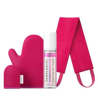Tanologist luce Schiuma autoabbronzante (200ml) + Tanologist Guanto Autoabbronzante Viso e Corpo Duo + Tanologist Applicatore autoabbronzante per un'abbronzatura senza striature