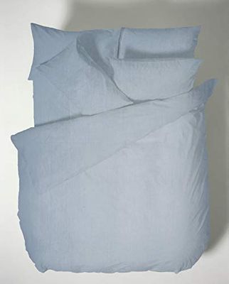 Bianca Plain Dyed Denim Parure de lit 150 cm 100% Coton Percale