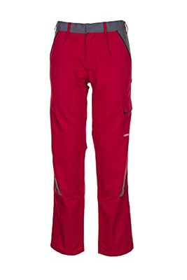Planam pantaloni da High Line, Dimensioni 114, rosso/nero/grigio ardesia, 2326114