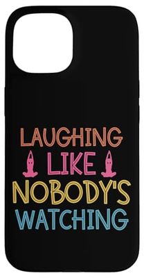 Ridere come se nessuno stesse guardando Custodia per iPhone 15
