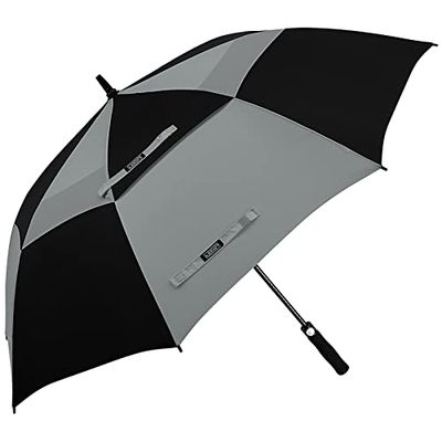 G4Free 62 Inch Ombrelli da Golf Aperti Automatici Ombrelli a Stelo Impermeabile Antivento con Doppio Baldacchino Oversize di Grandi Dimensioni