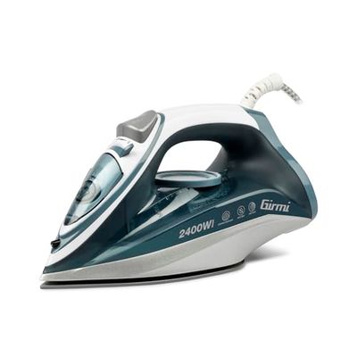 Girmi ST5104 Stoomstrijkijzer, 2400 W, keramische plaat, inhoud 250 ml, anti-kalk, anti-druppel, zelfreiniging