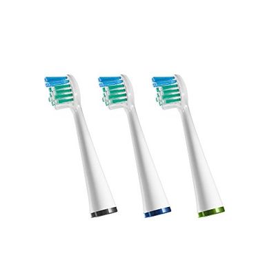 Waterpik Cabezales para Cepillos Compactos, Recambios de Cabezales Finos de Cepillo de Dientes Sensonic y Cuidado Completo, Pack de 3 (SRSB-3E-EU)