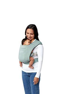 Ergobaby Nosidełko dla noworodków od urodzenia bardzo miękkie, Embrace nosidełko na brzuch, ergonomiczne, kremowe, 1 sztuka (1 opakowanie), beżowe