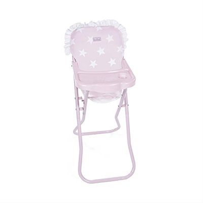 La Nina - Kinderstoel Carlotta (27 x 61 x 35 cm) poppen, roze, 33 x 26 x 60 cm (Diset 60406)
